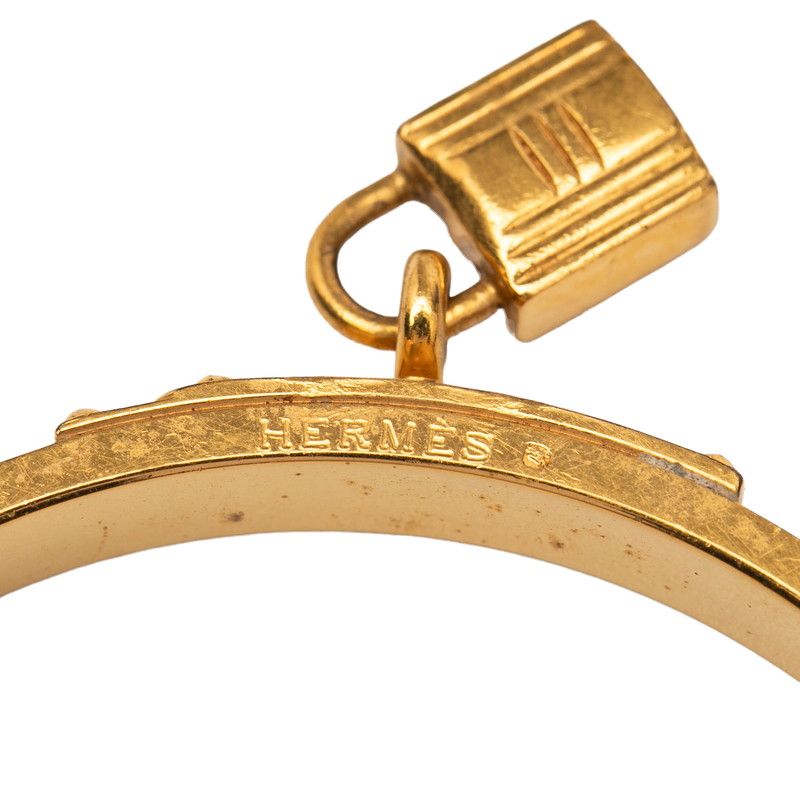 エルメス ケリーバングル カデナ モチーフ ゴールド イエロー メッキ
