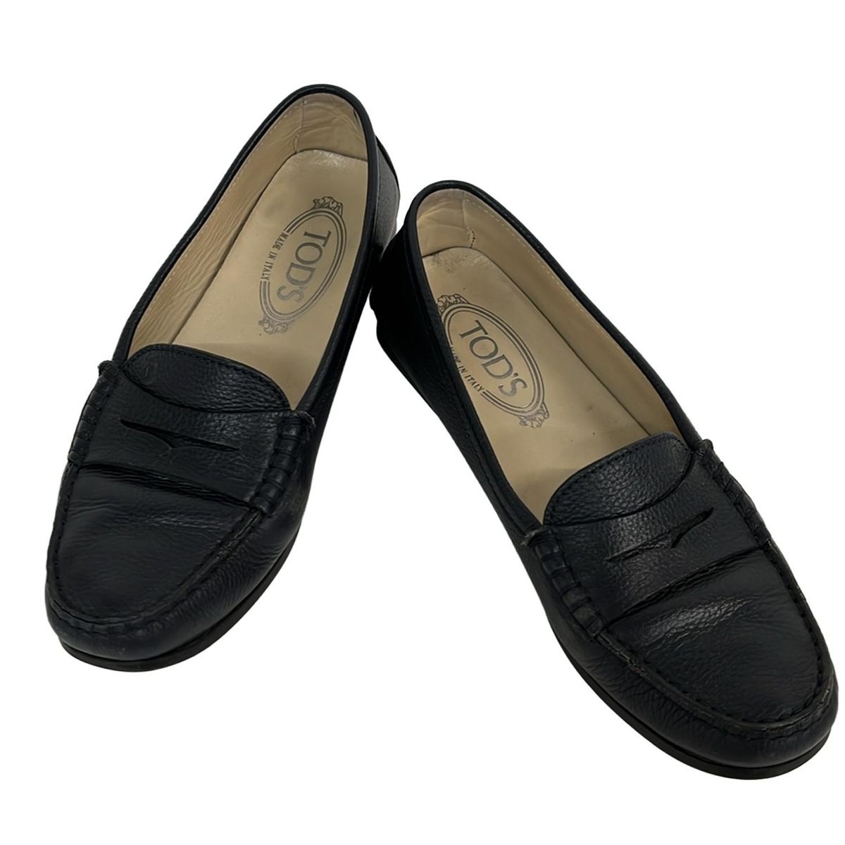 TOD'S(トッズ) ドライビングシューズ 37 レディース - ダークネイビー