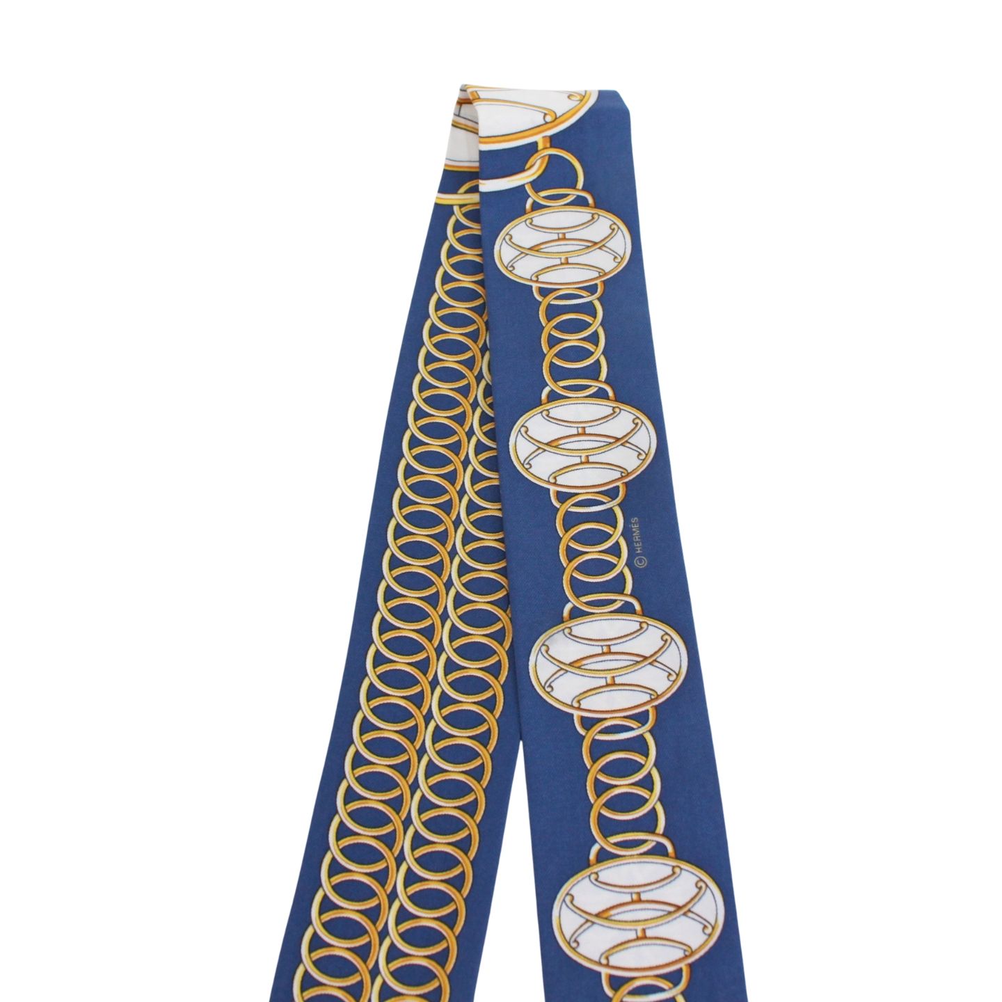  HERMES エルメス ツイリー スカーフ シルク ブルー イエロー レディース バンダナ スカーフ 小物