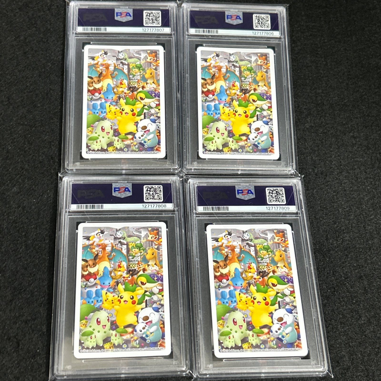 2013 ポケモンセンターナゴヤ トランプ ピカチュウ PSA10 4連番 限定