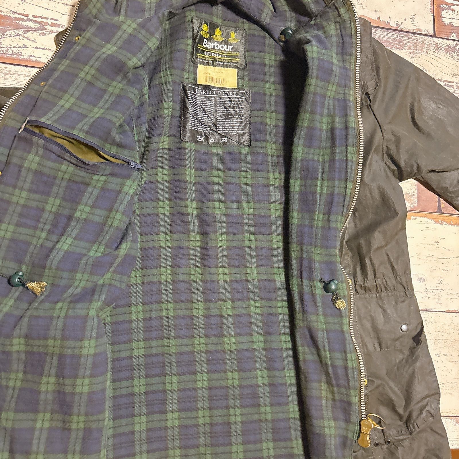 Barbour バブアー DURHAM ダーハム オイルドジャケット フード付き 