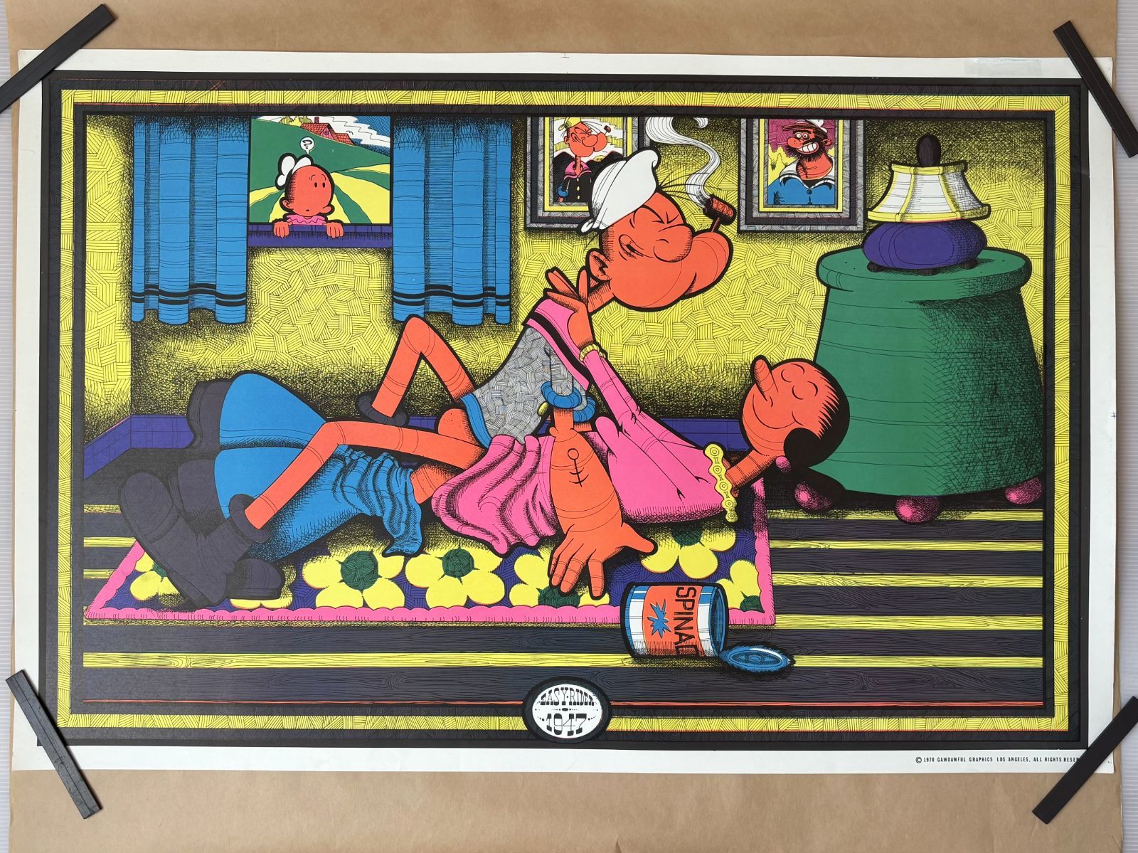 希少✨】イージーライダー ポパイ&オリーブ ヴィンテージポスター