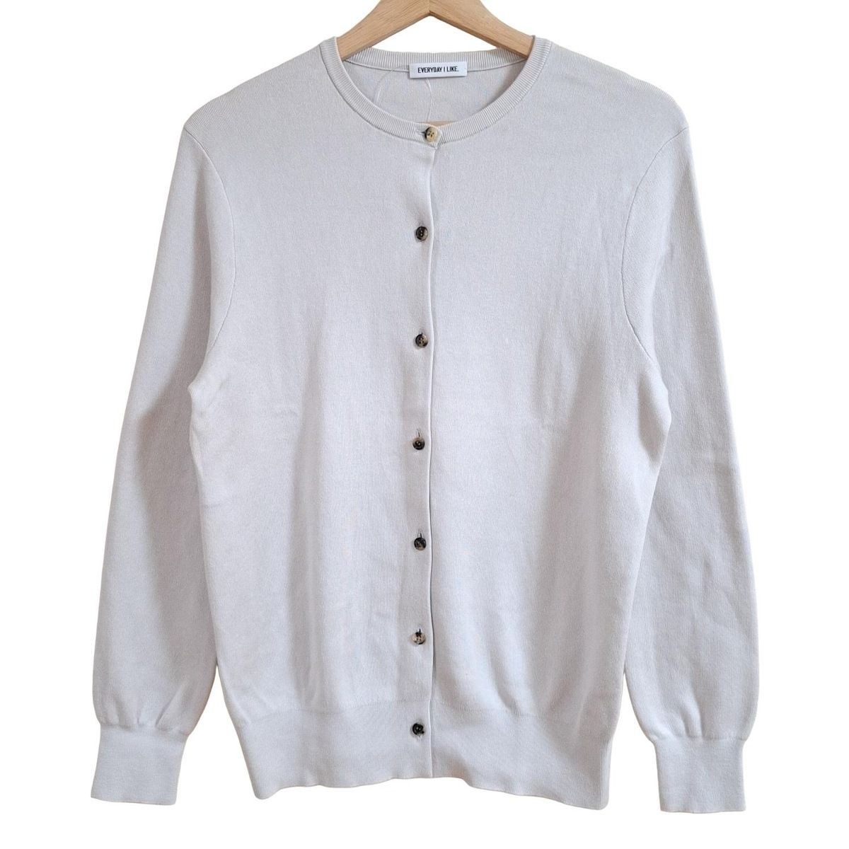 EVERYDAY I LIKE. エブリデイアイライク カーディガン レディース - グレーベージュ 長袖