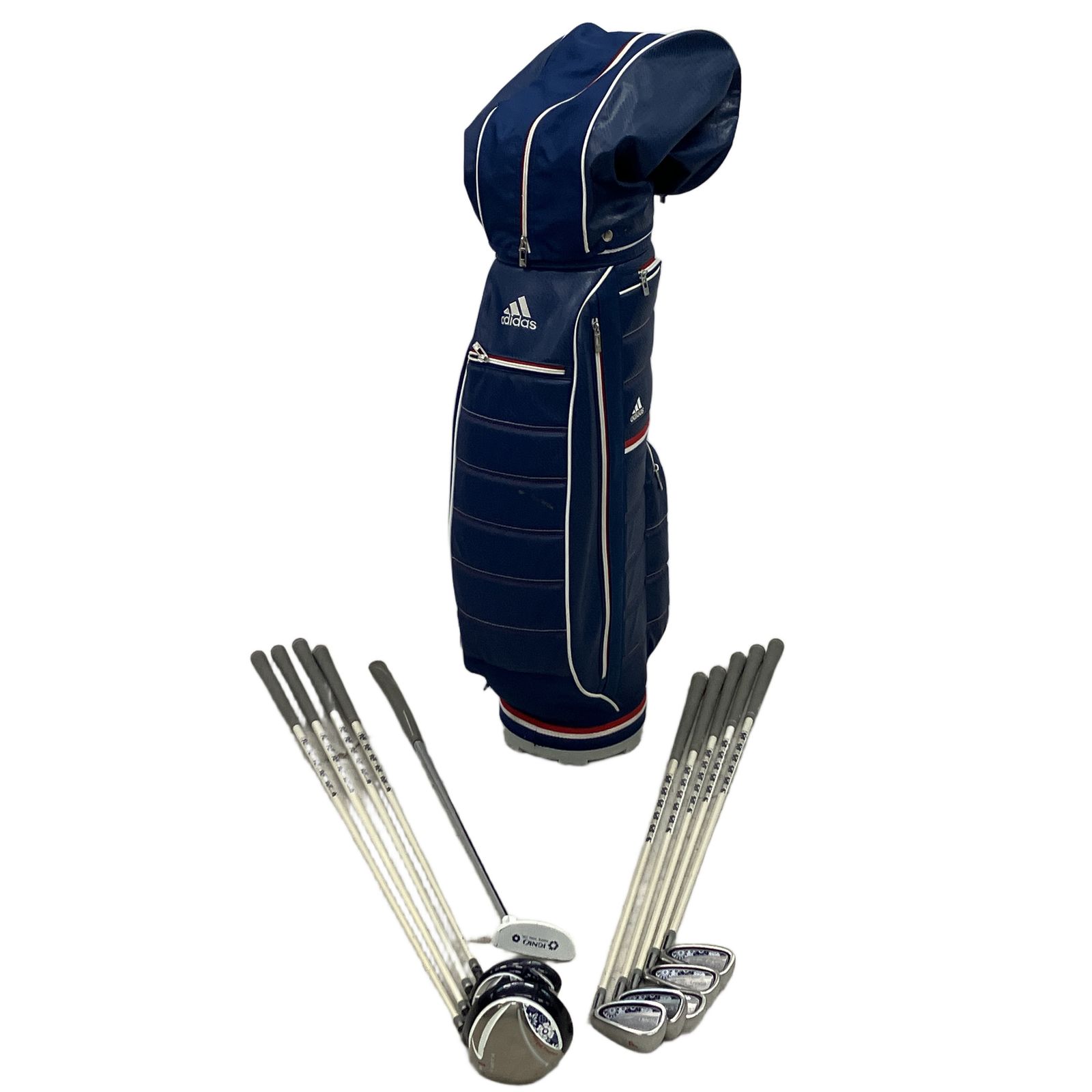 IGNIO Forged Titanium レディース 1.4.5 U.7.7-9.S.P.パター ゴルフ 10本セット キャディバッグ イグニオ 訳有