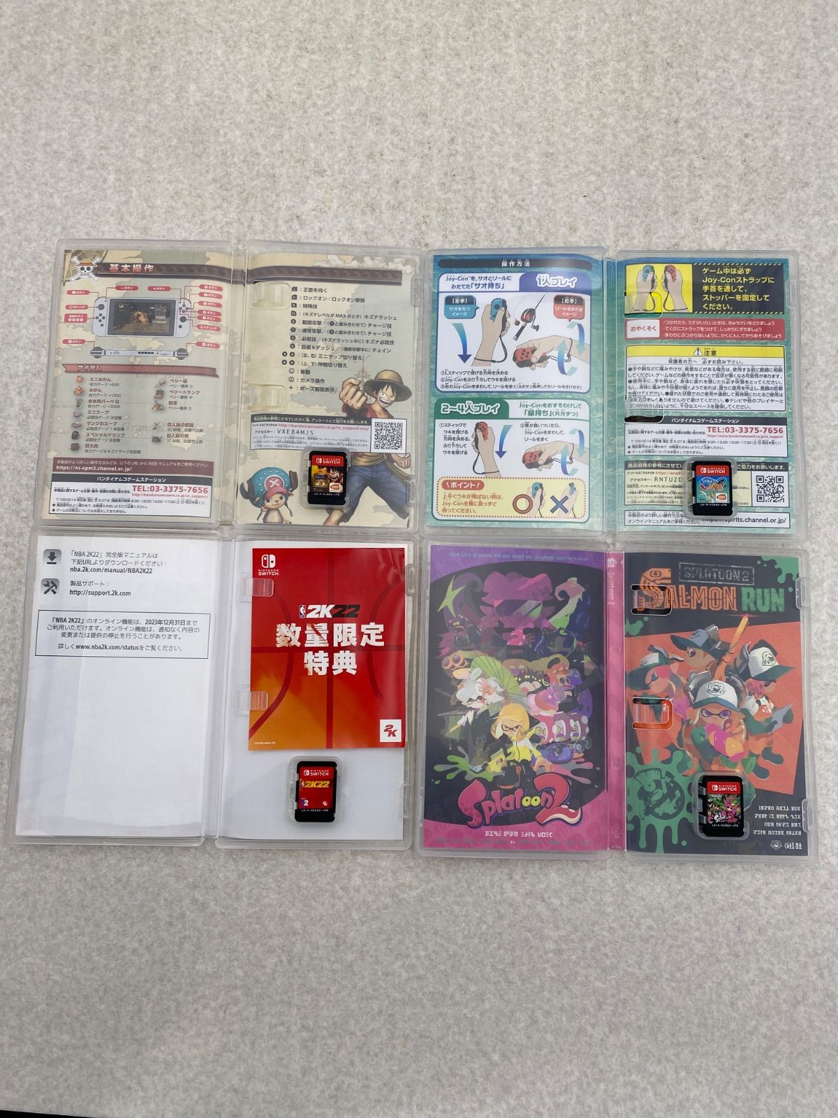 スサノオ～日本神話RPG～ ワンピース 海賊無双3 エディション NBA 2 K 22 スプラトゥーン2 釣スピリッツ Nintendo Switchバージョン ナビつき つくってわかる はじめてゲームプログラミング Switchソフト ６点