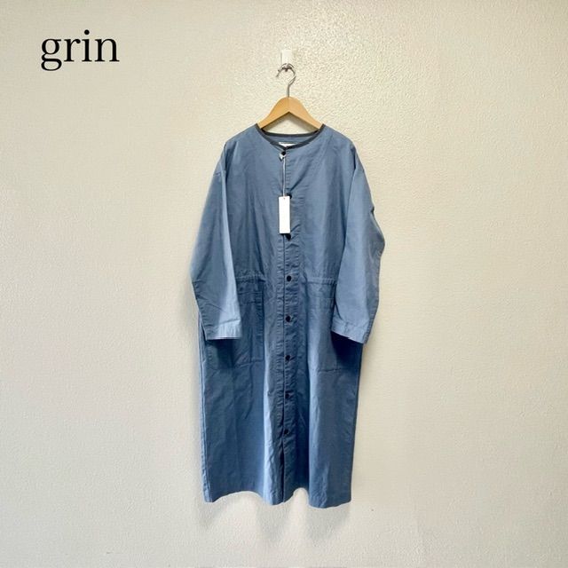 grin グリン 綿麻ピーチワンピース
