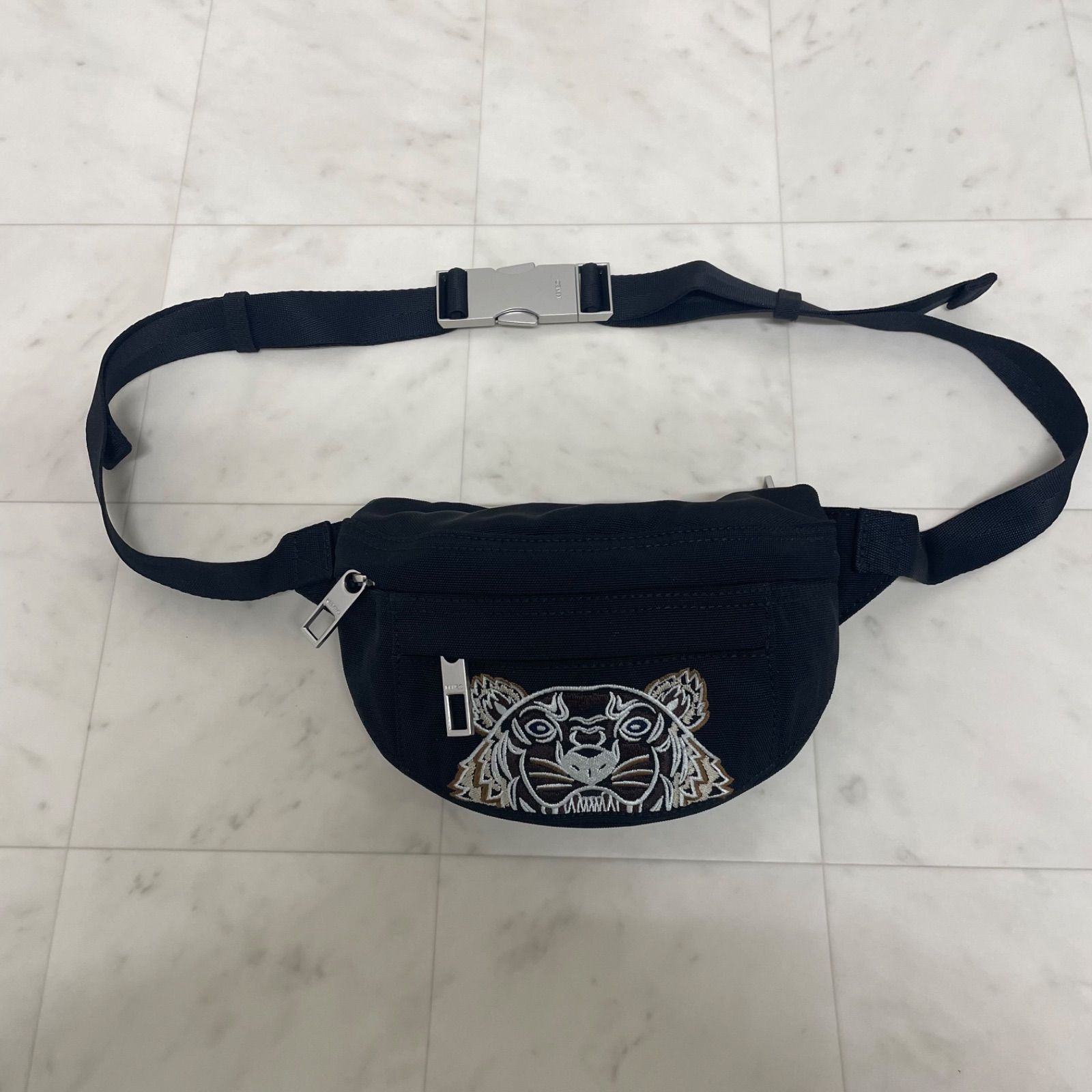 ▪️【美品】KENZO ケンゾー タイガー刺繍 ボディバッグ ウエスト