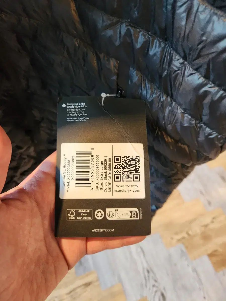ARC TERYX Cerium アークテリクス セリウム SL フーディ ブラック カラー XL サイズ 商品