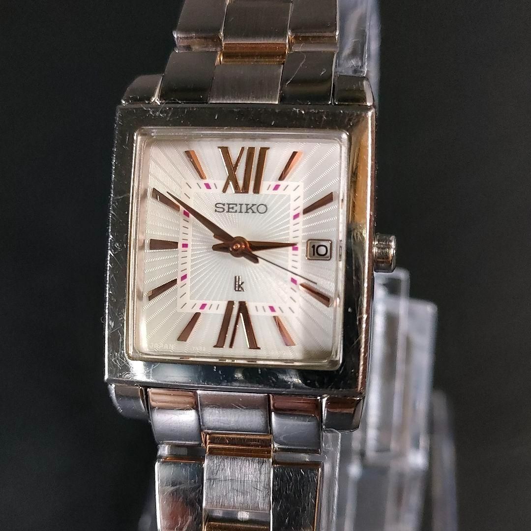 SEIKO セイコー ルキア 7 N 82 ホワイト シルバー スクエア 時計