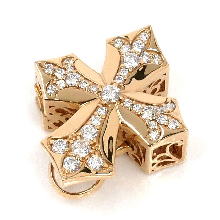 ゆきざき K18PG ピンクゴールド ダブルトップ ペンダントトップ W50121