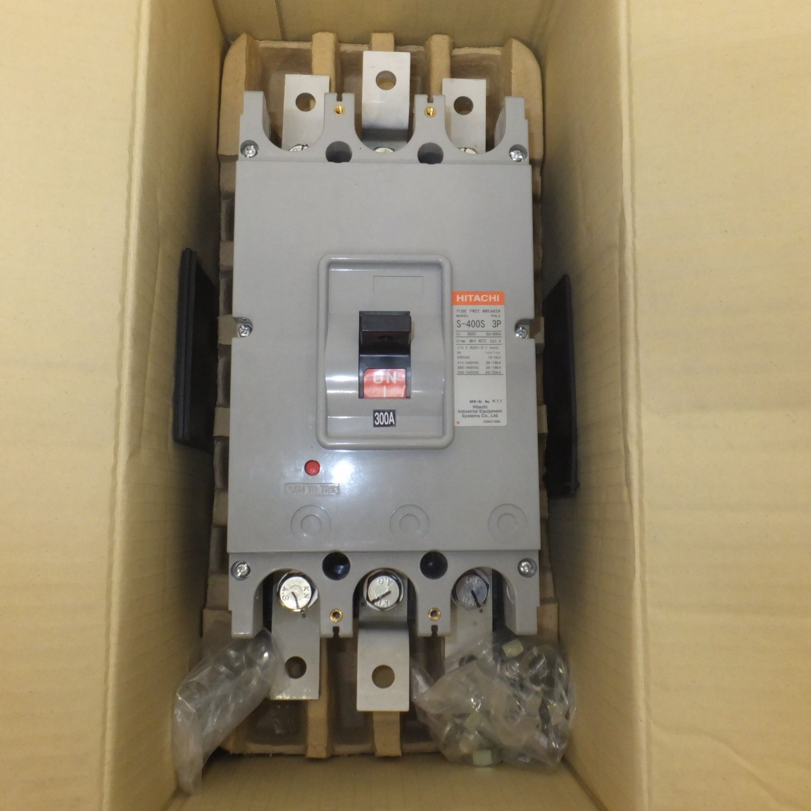 日立 HITACHI ヒューズフリー遮断器 S-400 3 P 600 V 50 60 Hz