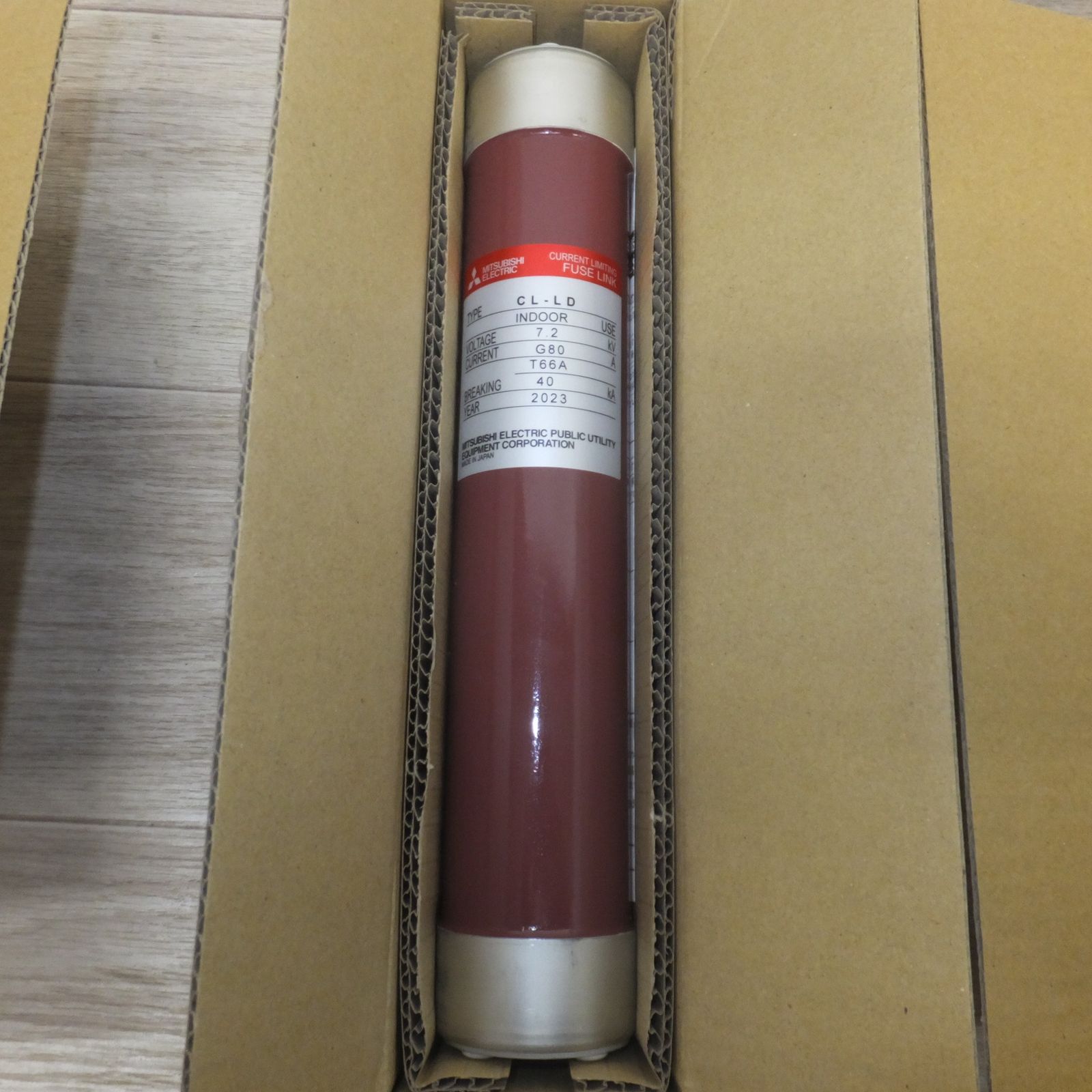  ♥ 三菱 電力ヒューズ 限流ヒューズ CL-LD 7.2 kV G 80 A T 66 40 KA 6本 セット 電設資材 材料 資材