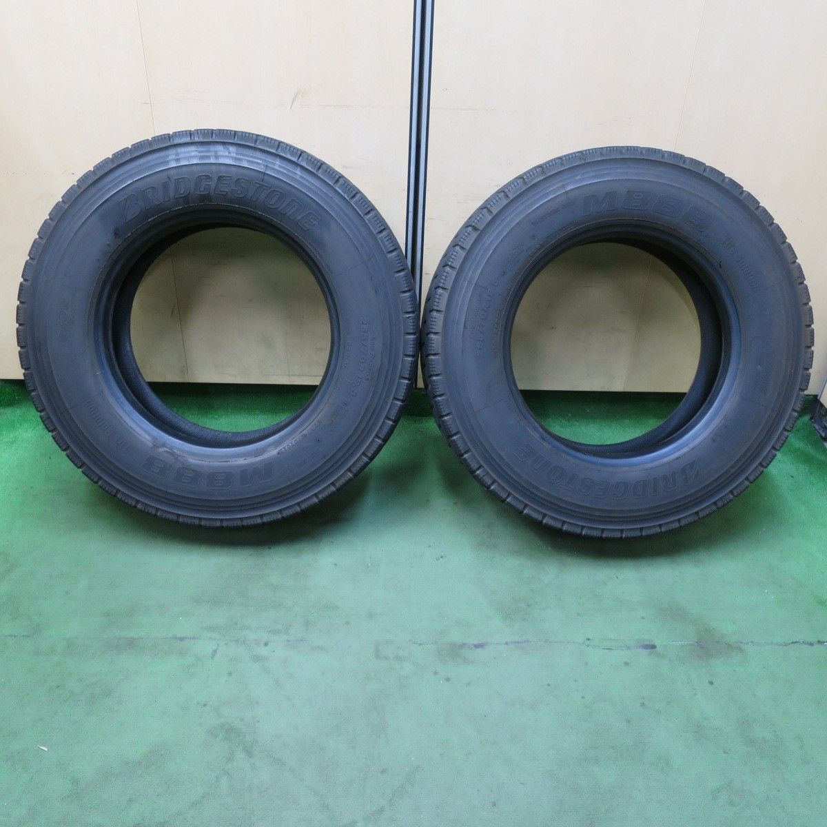 バリ溝 25年 9 5分 2本 トラック タイヤ 265 70 R 19 5 140 138 J ブリヂストン M 888 ミックス オールシーズン 5インチ 5120407イスタ