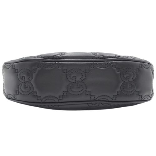 GUCCI(グッチ) GGマトラッセ ダブルG ミニバッグ ショルダーバッグ 肩掛け 斜め掛け 2WAY チェーンショルダー ハンドバッグ レザー ブラック黒 ゴールド金具 739736 レディース 40802143830【中古】【アラモード】 GUCCI(グッチ) GGマトラッセ ダブルG ミニバッグ ショルダーバッグ