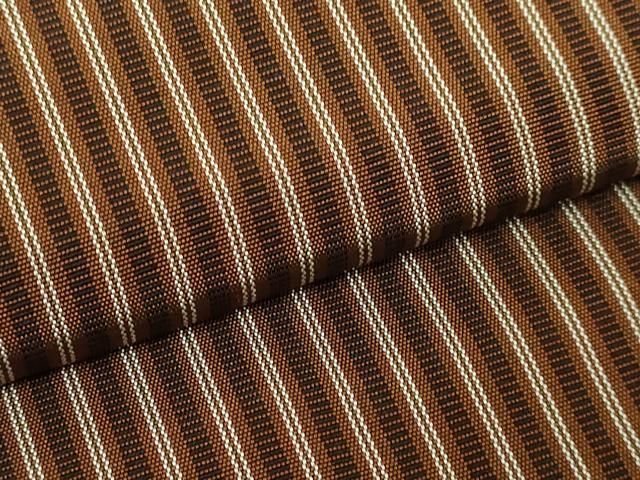  上 男性 人間国宝 甲田綏郎 精好仙台平 馬乗り袴 縞 黒茶色地 kh 6 着物 着物 浴衣