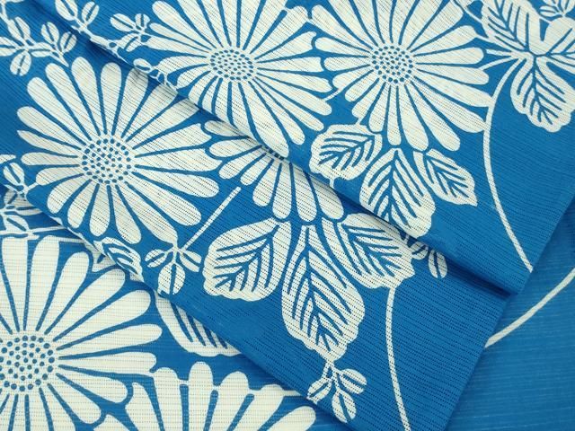 平和屋本店∴極上 夏物 竺仙 綿絽 浴衣 菊 逸品 DZAB1562kh6 - メルカリ
