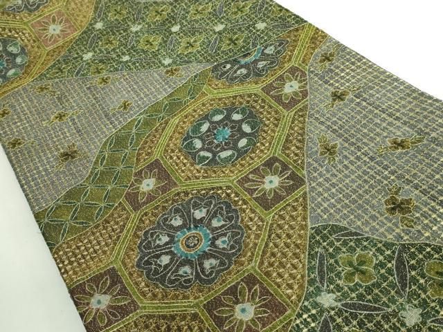 平和屋本店○極上 中国三大刺繍 スワトウ刺繍 汕頭刺繍 総刺繍 全通柄