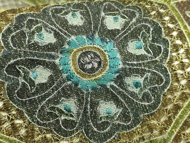 平和屋本店●極上　中国三大刺繍　スワトウ刺繍　汕頭刺繍　総刺繍　全通柄袋帯　スリーシーズン帯　蜀江花文　金糸　逸品　DZAB1781kh6 平和屋本店○極上 中国三大刺繍 スワトウ刺繍 汕頭刺繍 総刺繍 全通柄