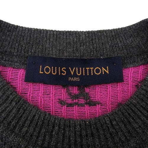 ルイヴィトン LOUIS VUITTON ハーフアンドモノグラムカシミアセーター ルイヴィトン ハーフ＆ハーフ モノグラム カシミヤ ニットセーター