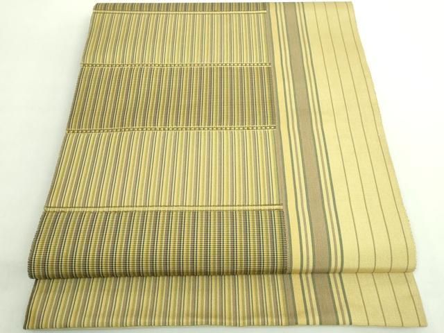 【逸品】洒落袋帯　曽根武勇　落款　全通　正絹 平和屋本店○極上 伝統工芸士 曽根武勇 全通柄袋帯 紬地 格子 逸品