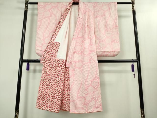 上 七五三 女の子 7歳 祝着 絞り 舞花文 kh 6