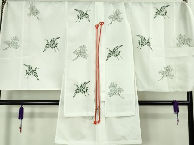 平和屋本店□極上 女性 巫女装束 白衣 緋袴セット 法衣 寺院 仏具 神職