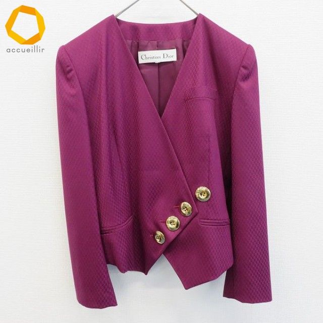 クリスチャンディオール ChristianDior ヴィンテージ ジャケット ノー