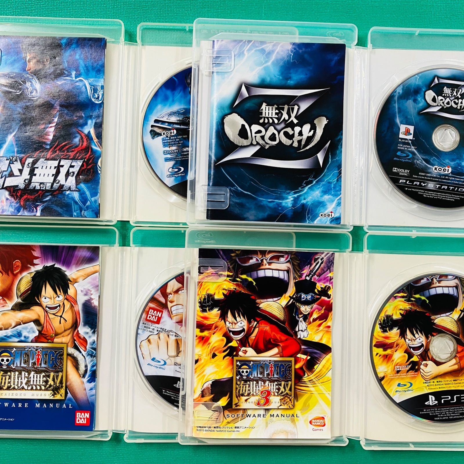 4点セット】PS3 北斗無双 無双OROCHI Z ワンピース海賊無双