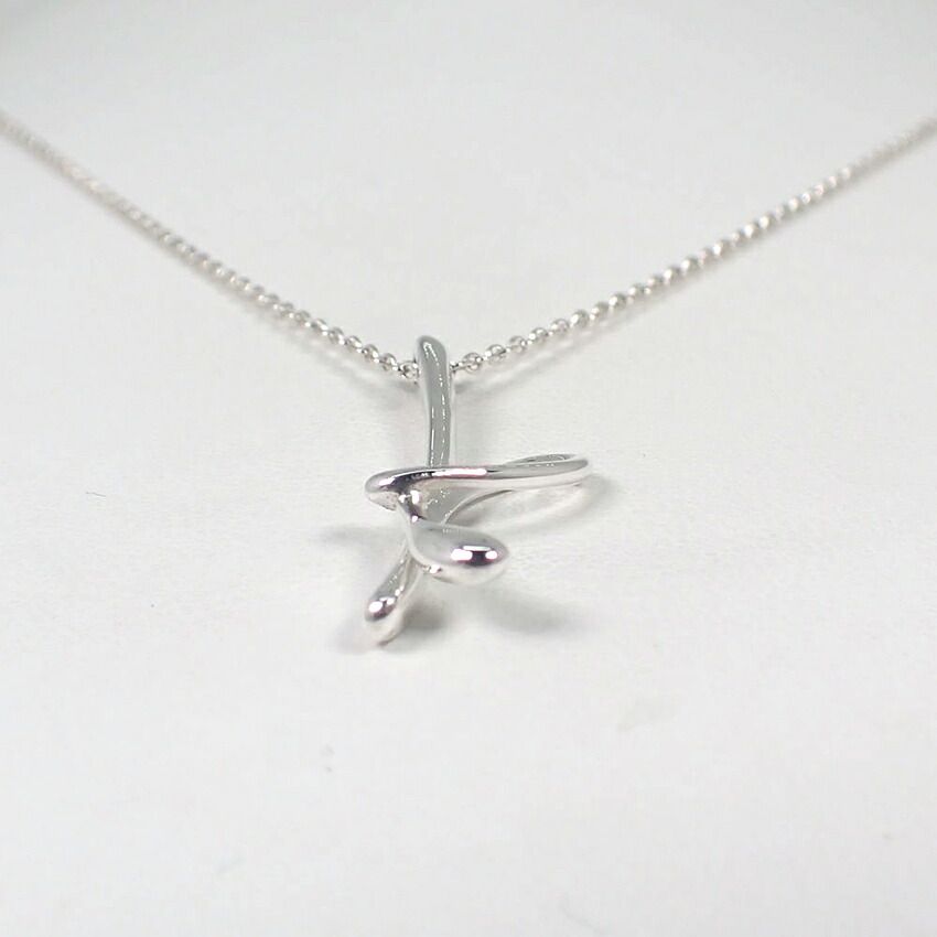 極美品 ティファニー レター イニシャル K ネックレス シルバー925 TIFFANY&Co.（ティファニー） ネックレス レター K イニシャル