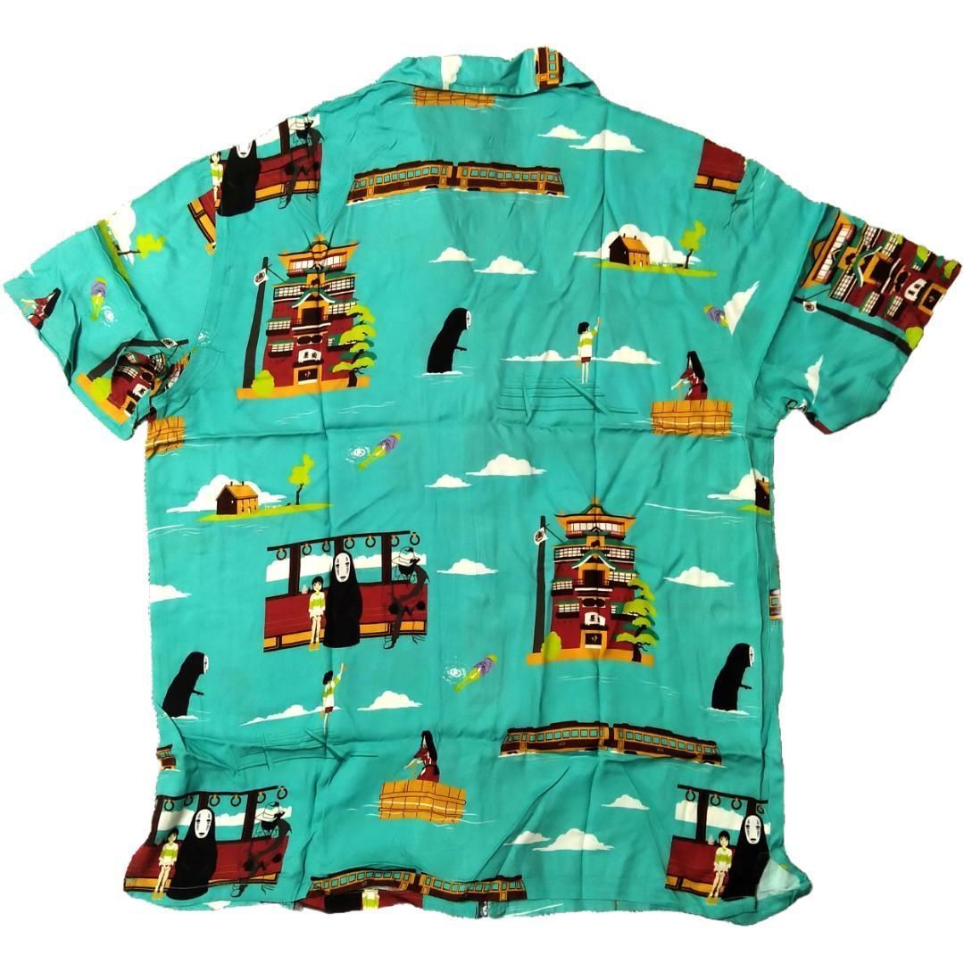 千と千尋の神隠し シャツ Mサイズ スタジオジブリ アニメ アロハ *