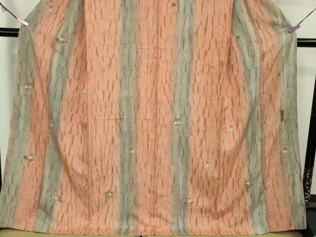 平和屋本店○極上 中国人間国宝 将雪英 訪問着 紬地 中国