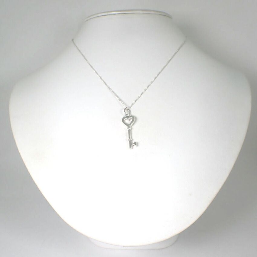 ティファニー 925 ハートキー ペンダント ネックレス j 111-89
