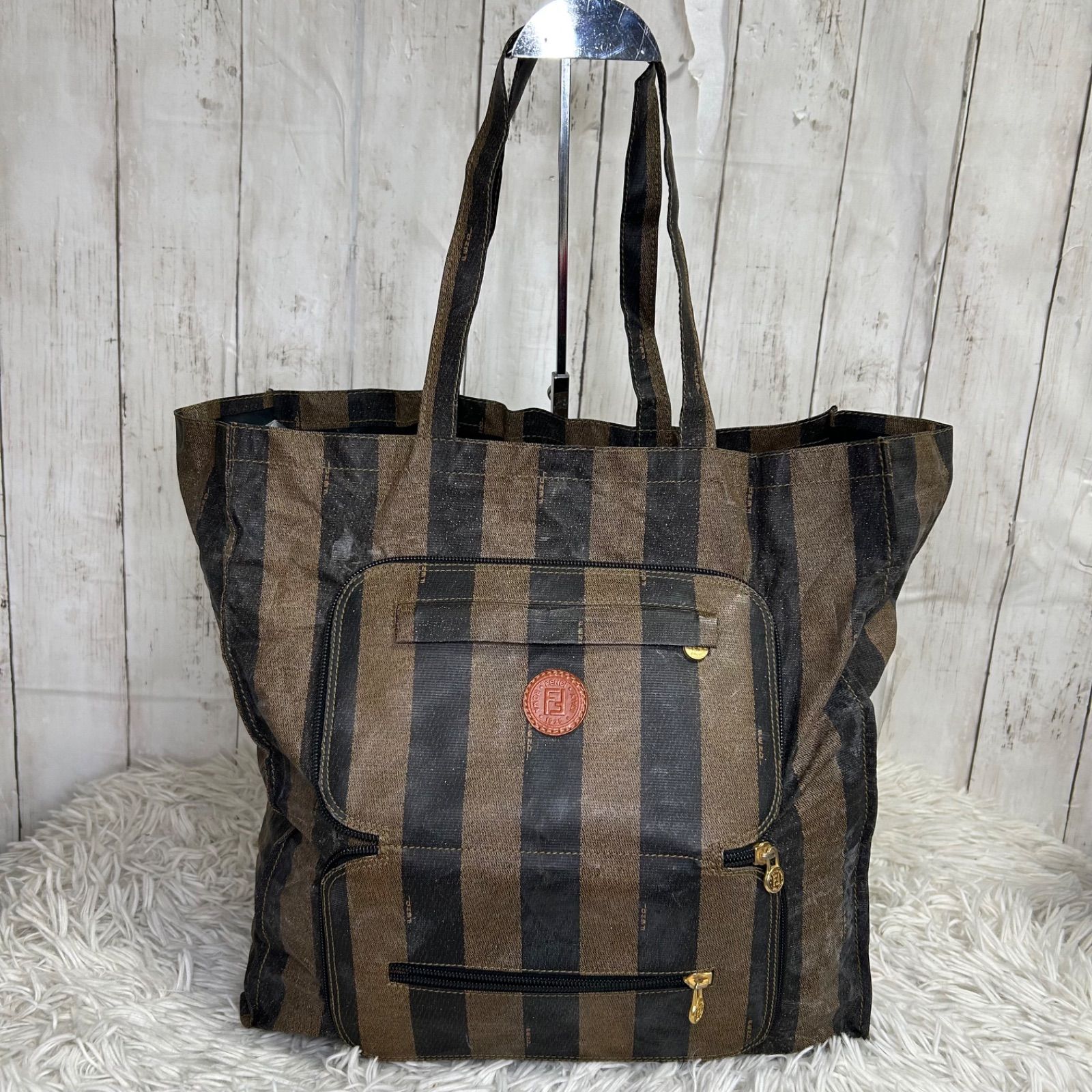 ま*る様 FENDI ペカン 2way ボストンバッグ⁄ハンドバッグ FENDI