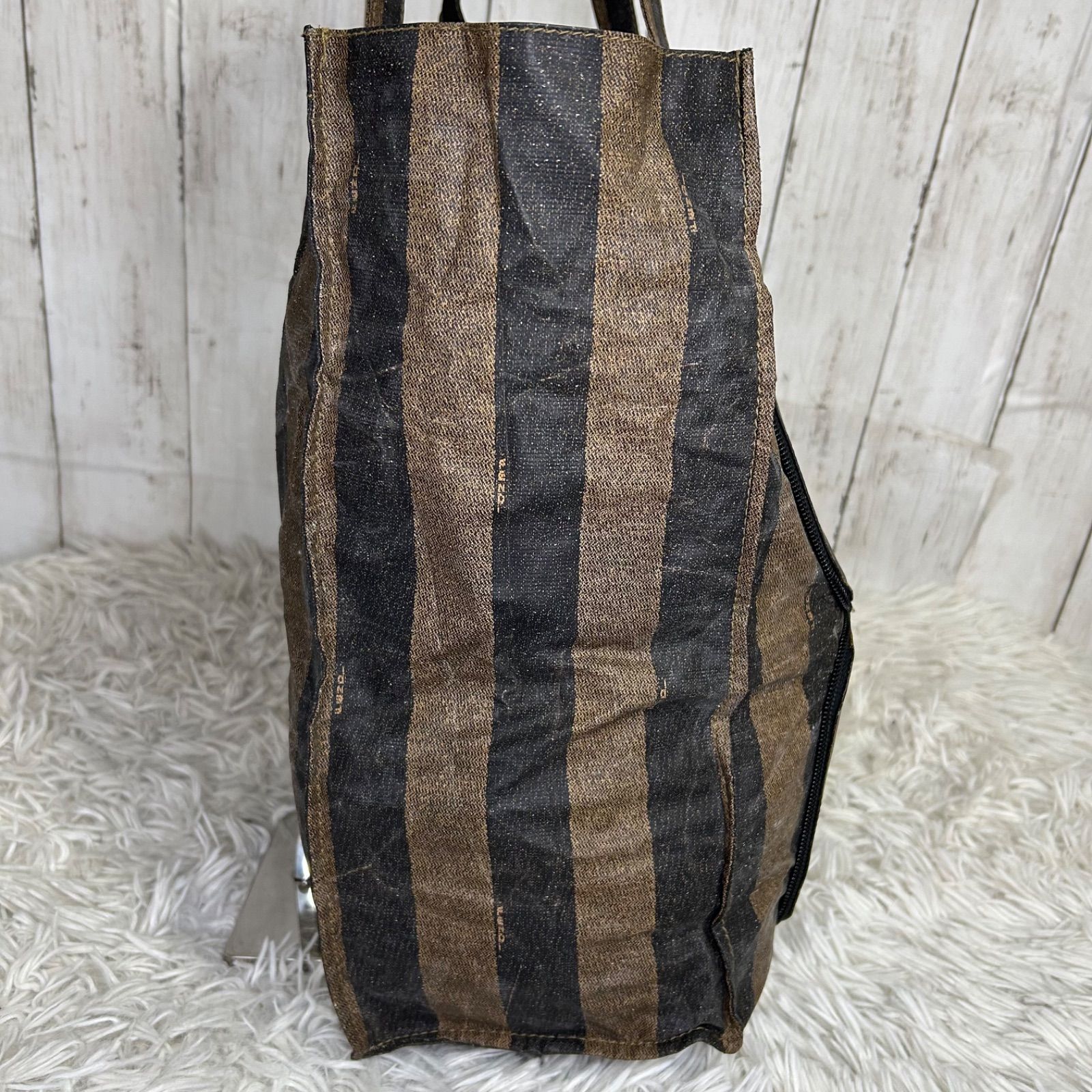 FENDI ペカン柄 フェンディ ペカン 折りたたみ ハンドバッグ エコ