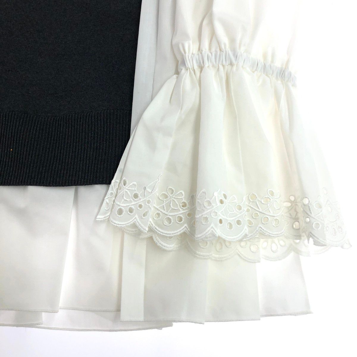 UNITED ARROWS ユナイテッドアローズ プリーツコンビニットブラウス