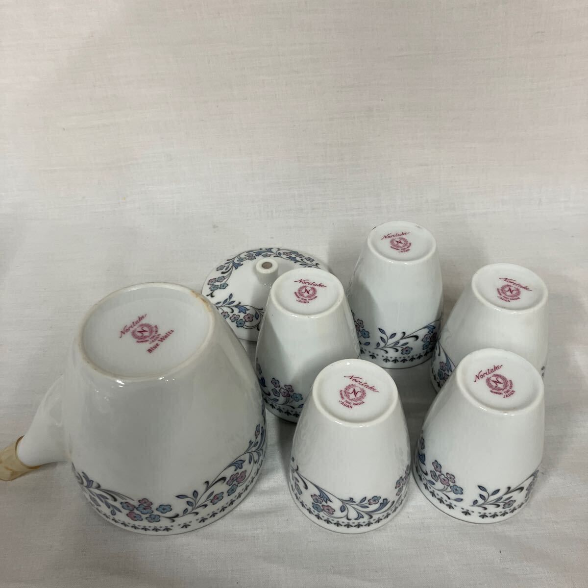 ノリタケ/ブルーワルツ/4箱まとめて/吸物碗/番茶揃/茶托/酒器揃/菓子ば