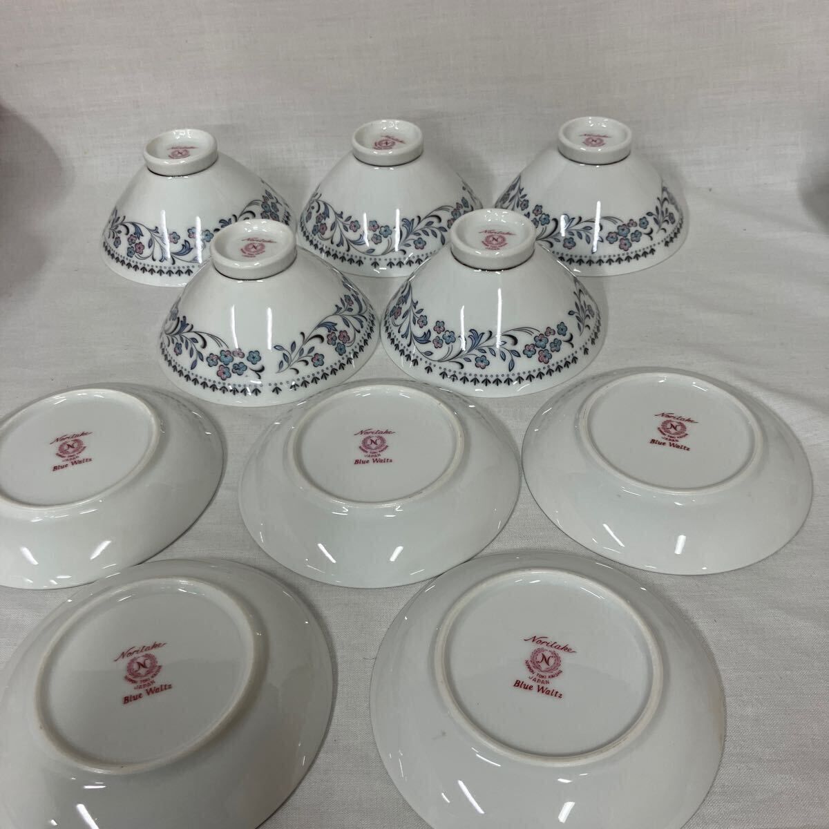 ノリタケ/ブルーワルツ/4箱まとめて/吸物碗/番茶揃/茶托/酒器揃/菓子ば