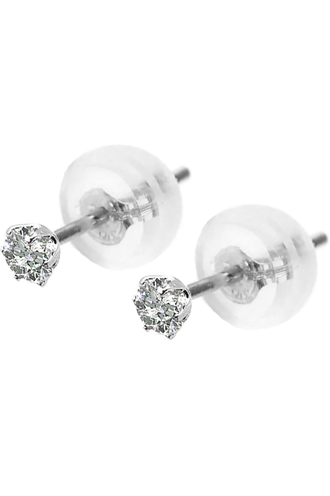 PLUSTER ダイヤモンド ピアスプラチナ K 18 金属アレルギー対応 0.10 ct 18金 ゴールド ダイヤ 一粒 小さい ギフトボックスセット レディース メンズ ジュエリー プレゼント