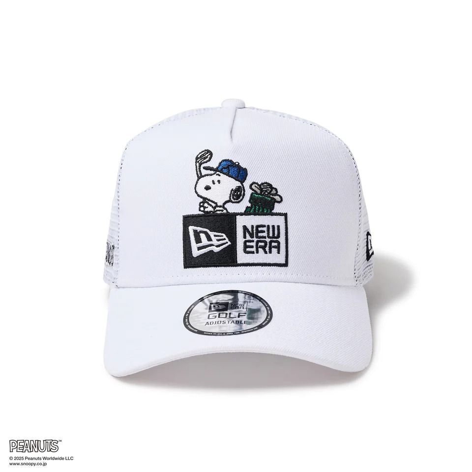 ニューエラ スヌーピー コラボ 9 FORTY A-Frame キャップ ホワイト ゴルフ ERA SNOOPY PEANUTS