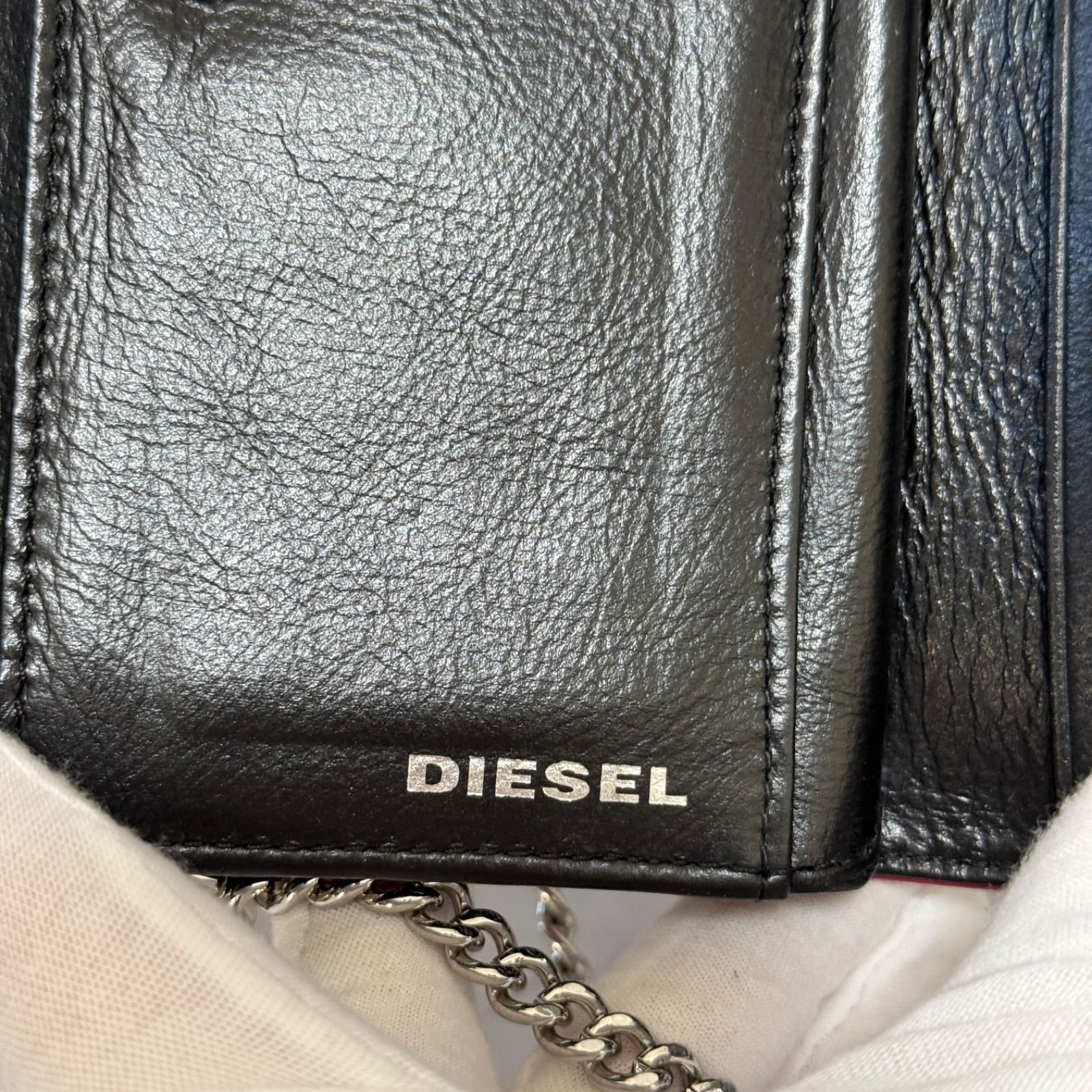 美品 DIESEL ディーゼル 本革 レザー ショルダーバッグ ショルダー 