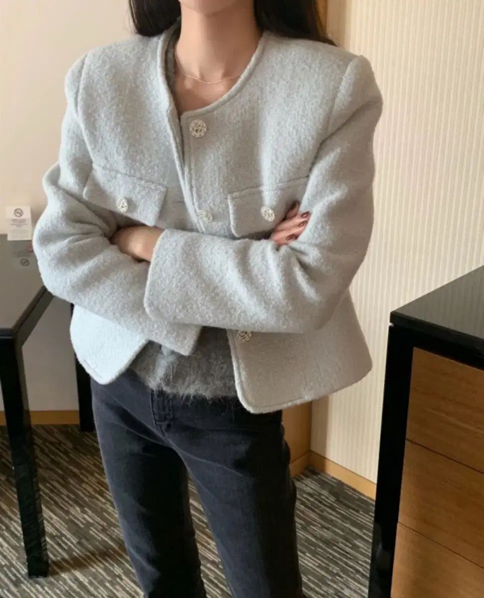 (新品) lazyshop ロイヤル ウール ツイード ジャケット