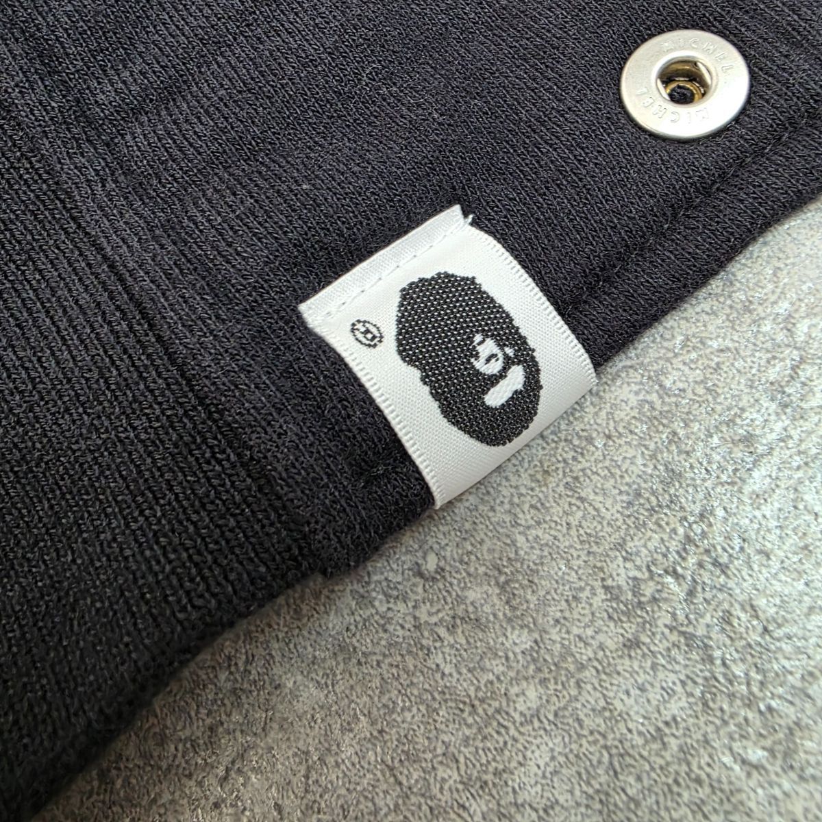 A BATHING APE アベイシングエイプ クロスボーン 裏起毛 スウェット スタジャン ブルゾン メンズ XXL コットン