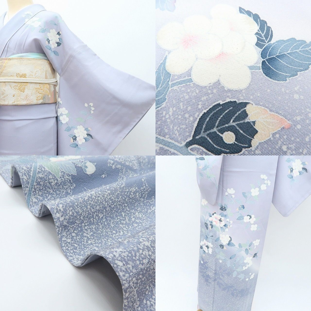 百華❀Y4175◇美品未着用 暈し 仕付け糸付 手縫い仕立て 正絹 訪問着