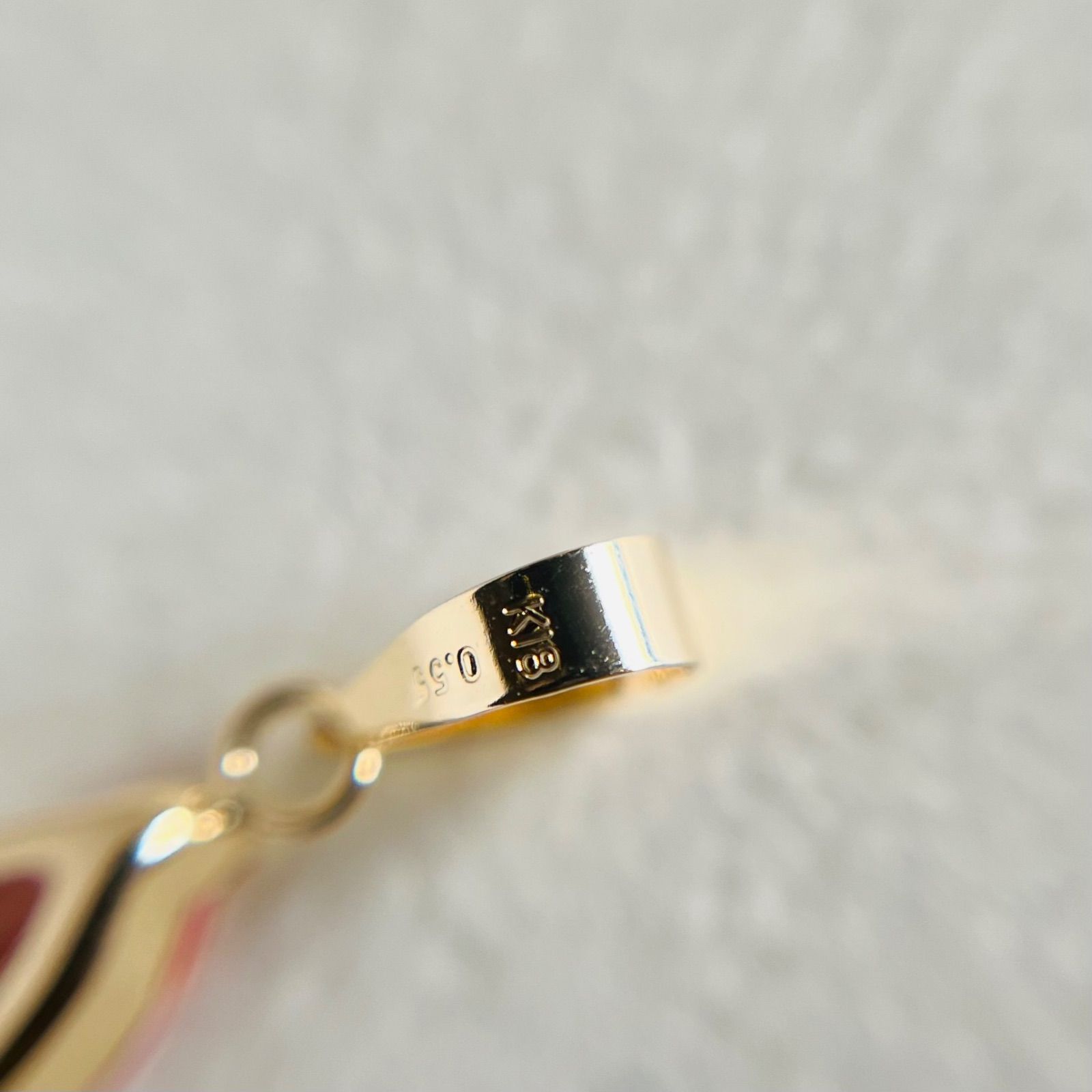 K18 希少 天然インペリアルトパーズ ペンダントトップ レア MQ - メルカリ