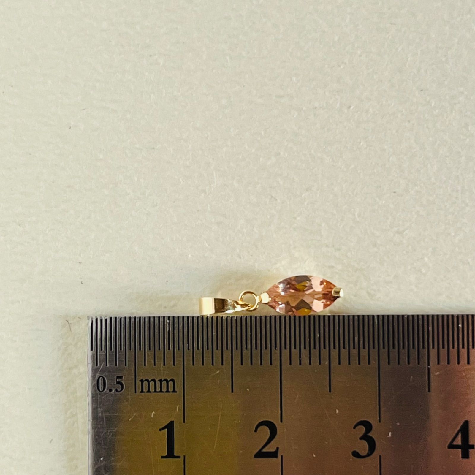 K18 希少 天然インペリアルトパーズ ペンダントトップ レア MQ - メルカリ