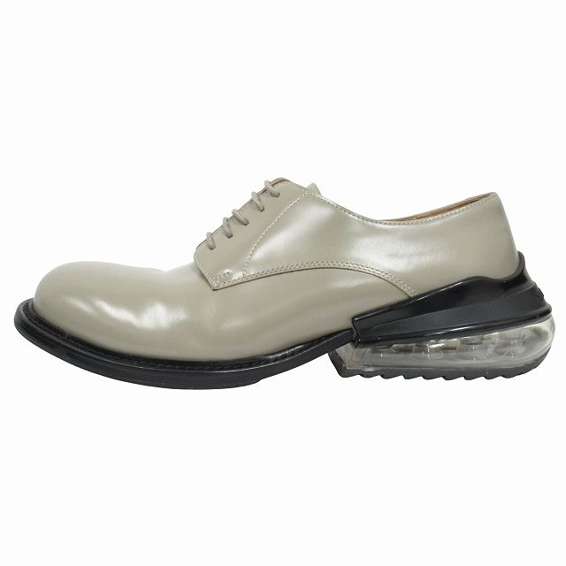 20 SS メゾンマルジェラ Maison Margiela エアバックヒール ダービー シューズ 革靴 アーカイブ サイズ42 27 cm グレー|ブラック メンズ ◆11