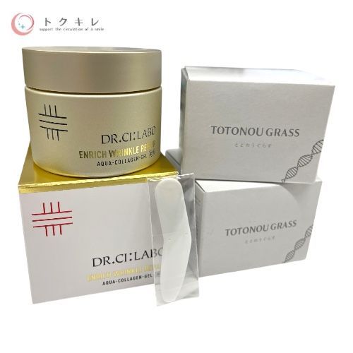 トクキレ ファンファレ ととのうぐらす 薬用リンクルホワイトニングジェルFF 40 g×2 Dr.シーラボ 薬用ACGエンリッチWR クリーム 50 g ジェル 3点セット