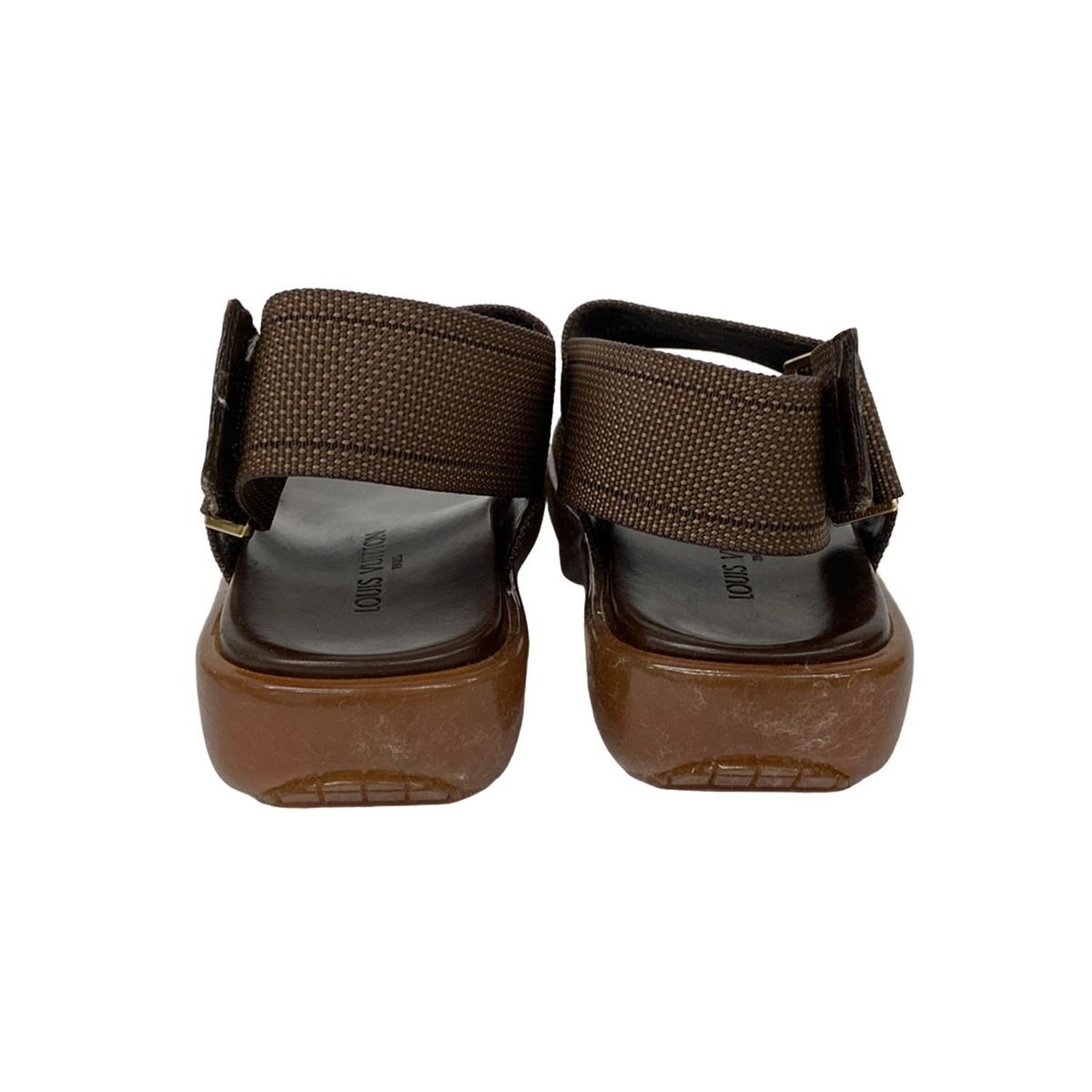 LOUIS VUITTON(ルイヴィトン) サンダル 37 レディース美品 - ブラウン