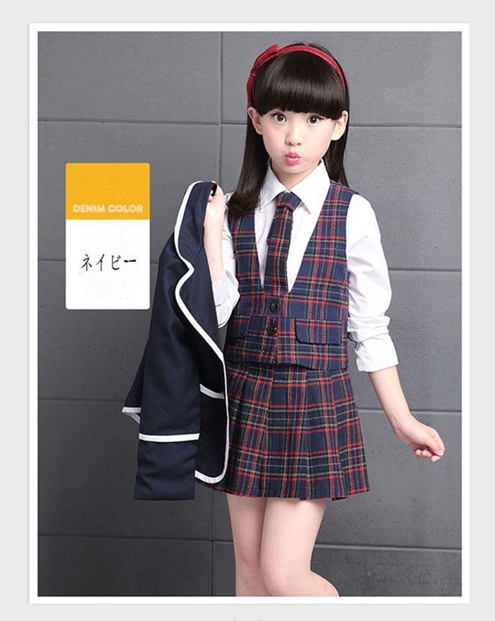 ★ジュニアスーツ 130cm ネイビー 入学式 スーツ 女の子 卒園式 入学式 子供 スーツ キッズ フォーマル 女の子 子供 フォーマル 入学式 5点セット 小学生制服 子供 スーツ 子供服 フォーマルスーツ 入学・入園スーツ卒業式 dt004w3