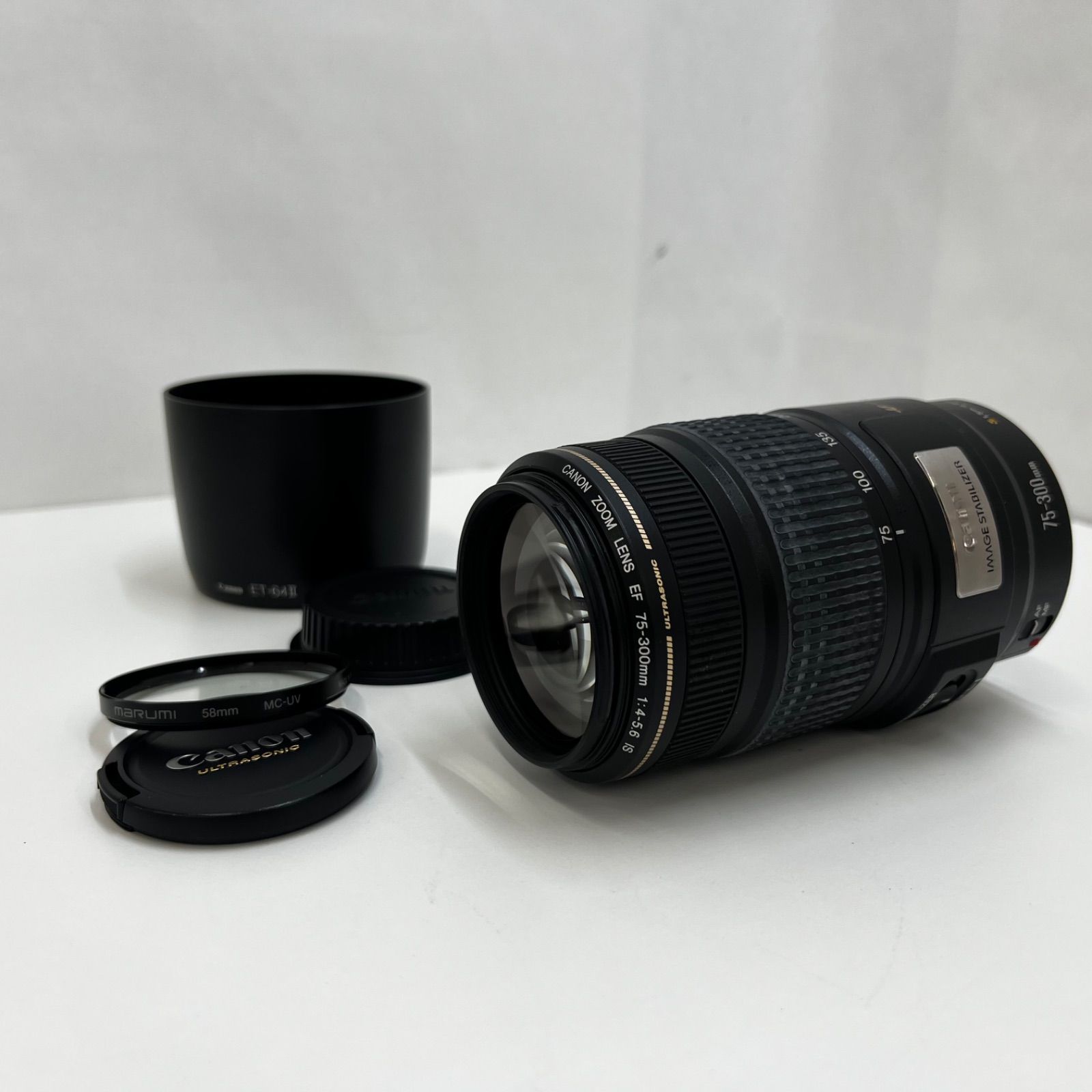F 251204-12 CANON ZOOM LENS EF 75-300 mm 4-5.6 IS キャノン レンズ